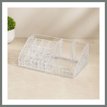 Bezos Mika Kristal 16 Bölmeli Makyaj Organizer 12.5x22x7.7 Cm Mmbz Çok Renkli