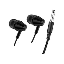 Lenipa Siyah Mikrofonlu Kablolu 3.5 Mm Jack Apple Uyumlu iPhone Samsung Xioami Stero Studio Kulakiçi Kulaklık