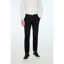 Morven Erkek Siyah Pamuk Trend Düz Slim Fit Chino Pantolon 26ys003007001 Siyah