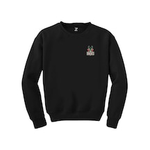Milwaukee Bucks Green Logo Siyah Sweatshirt