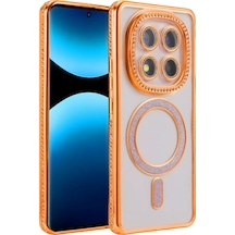 Newface Xiaomi Redmi Note 15 Pro Plus 5g Joke Simli Magneticsafe Kılıf - Turuncu Diğer