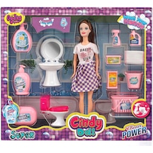 Cindy Doll Bebekli Lavabo Ve Temizlik Seti 02452