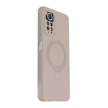 Newface - 169 - Xiaomi Redmi Note 12 Pro 4g Regal Magsafe Standlı Kapak - - Csmo-tex - Çöl Titanyum