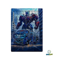 Ghostbastır Design Transformers Optimus Prime 99 Parça Ayaklı Puzzle Dekoratif Çocuk Yapbozu 0212
