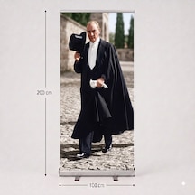 Atatürk Poster Baskılı Roll Up Banner 100x200cm No:3 Diğer