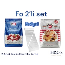Fo 2'li Set Toz Krema Ve Toz Krem Şanti Hediyeli - Pastacı Kreması - Şanti