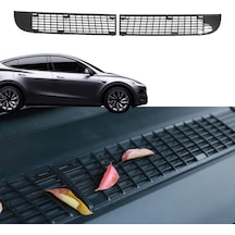 Tesla Juniper Ön Kaput Hava Alma Koruyucu Kapağı 2 Adet Mat Siyah