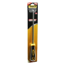 Dmax Dmx-4159 Metal Törpüsü 8" Yuvarlak Metal Eğe Plastik Saplı - 12'li Paket