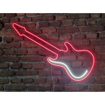 Gitar Neon Ledli Duvar Aydınlatması