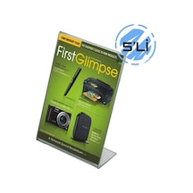 Masaüstü L Tipi Dikey Pleksi Fölyük Broşürlük 5'Li Paket