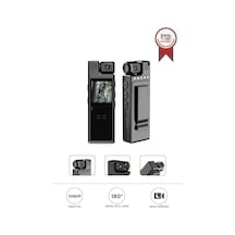 Torima Cmr-19 Siyah 4k 180 Derece Vücut Kamerası Wifi Gece Görüşlü Aksiyon Kamerası