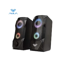 Aula N-301 10w Masaüstü Rgb Gaming Oyuncu Pc 1+1 Speaker Hoparlör