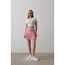 Supplierby Beli Lastikli Mini Etek - Pembe Pembe