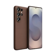 Samsung Galaxy  Uyumlu  S26 Ultra First Silikon - Kahverengi