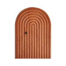 Premium Gökkuşağı Sunum Tahtası Koyu Kahve 30x18 Cm Renkli