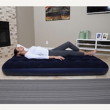 Bestway Çift Kişilik Şişme Yatak + Pompa 67287 Mavi