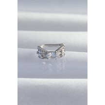 Pirinç Gümüş Renk Zirkon Taş Kaplama Earcuff Küpe Eb-53-vice/ 1395 3098 Çok Renkli