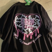 Adrift Y2k Unisex Harajuka Anime Retro Kawai Kuromi T-shirt Kod Rertr Startmore 6720 Siyah