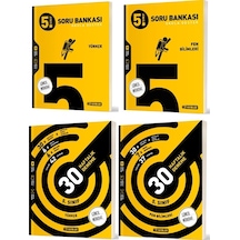 Hız 2025 5. Sınıf Türkçe + Fen Bilimleri Haftalık Deneme + Soru Seti 4 Kitap