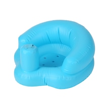 Gajeena Pvc Bebek Oturma Eğitimi Koltuğu - Ev, Plaj, Banyo Kullanıma Uygun - Ergonomik, Hızlı Şişirilebilir, Taşınabilir Mavi