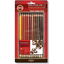 Koh-i-noor Polycolor Artist Kuru Boya Kalemi Kahverengi Tonlar Me