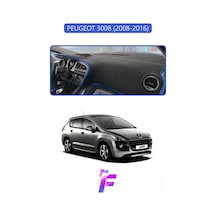 Peugeot 3008 2008-2016 Uyumlu Torpido Örtüsü Yansıma Önleyici Tam Koruma Kolay Montaj J11