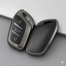 Mg Hs-zs Uyumlu Smart 3 Buton Silikon Oto Anahtar Kumanda Kabı Kılıf Füme