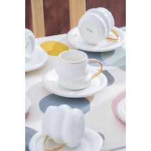 Ailani 6 Kişilik Kahve Fincan Takımı - 90 Ml Çok Renkli
