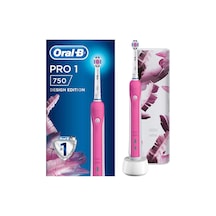 Oral-B Pro 1 750 Şarj Edilebilir Diş Fırçası + Seyahat Kabı Pembe