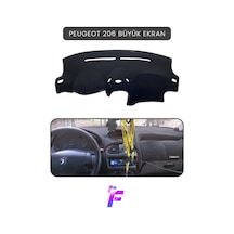 Peugeot 206 Büyük Ekran Uyumlu Torpido Örtüsü Güneşten Korur Kolay Montaj Tam Uyum T78