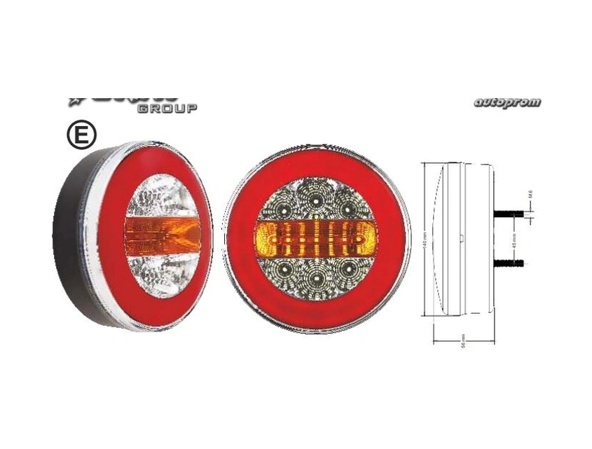 24v Neon Led Hamburger Stop Lambası 4 Fonksiyonlu Stop , Park, Geri, Sinyal