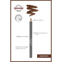 Kaş Kalemi Eyebrow Pencil Light Brown Çok Renkli
