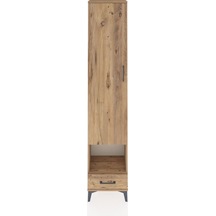 Arges Dolap 5 Raflı Tek Çekmeceli Tek Kapaklı 44x30x221 Çam-çam Çam