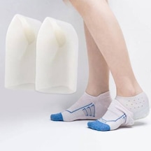 Boy Uzatıcı Topuk Yükseltici Silikon Unisex Topuk Çorabı Gizli Topuk