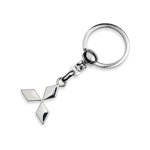 Mitsubishi Logolu Metal Otomobil Anahtarlığı