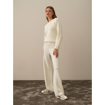 Xint Ekru Doğal Yün Dokulu Regular Fit Pantolon 850945