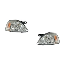 Kia Rio Sağ Sol Far Lambası Beyaz 2003-2005