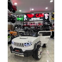 Akülü Araba 0-8 Yaş Jeep Beyaz