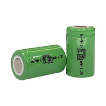 1.2v 1200 Mah - 2/3a - Ni-mh Şarjlı Pil - Başsız / Flat Head