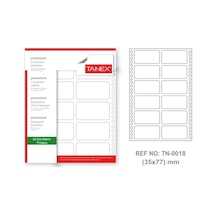 Tanex Tn-0018 Sürekli Form Etiketi 35X77MM