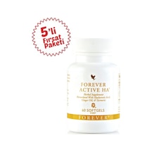 Forever Active Ha Hyaloranic Acid Zencefil ve Zerdeçal içeren Takviye Edici Gıda 5 x 60 Softgel