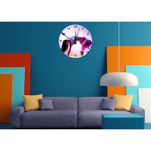 Ti-play Harekete Geç 30x30cm Akrilik Dekoratif Modern Duvar Saati ÇOk Renkli