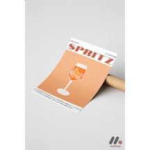 Spritz Kokteyl Posteri, Çerçevesiz Yüksek Kalite Duvar Afişi - Mutfak Dekorasyonu