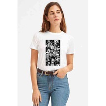 Anime One Piece Baskılı Beyaz Kadın Tshirt (534307152)