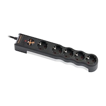 Tuncmatik Power 5-surge Protec.plug-1050 Joulblack 1.5 M
