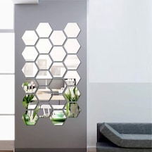 Altıgen Dekoratif Duvar Aynası 12 Parça