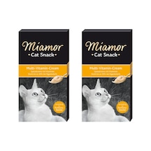 Cream Multi Vitaminli Kedi Ödülü 6x15 Gr. 2'li Eko Paket