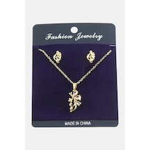 Yusufçuk Zirkon Taşlı Set Kolye Elk-bjtıeg Kırmızı