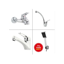 Banyo Evye Mutfak Lavabo Bataryası + Duş Seti