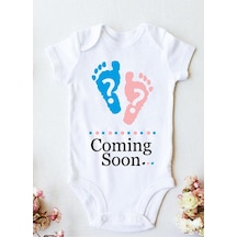 Tuğbababy Baby Coming Soon Zıbın Kız Erkek Beyaz